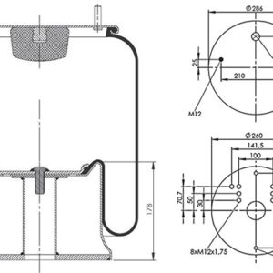 B08014001 9463281501 9463281501 AIR SPRING