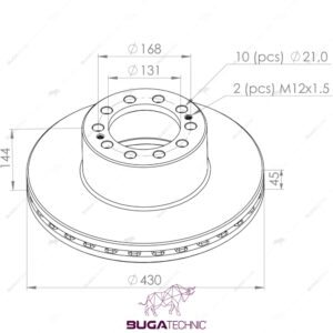 9434210312 BRAKE DISC FOR MERCEDES ( FRONT )