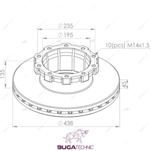 3564210312 BRAKE DISC FOR MERCEDES ( FRONT-REAR )