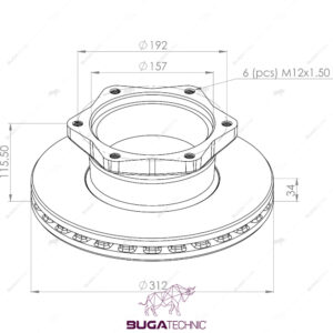 6884230012 BRAKE DISC FOR MERCEDES ( REAR )