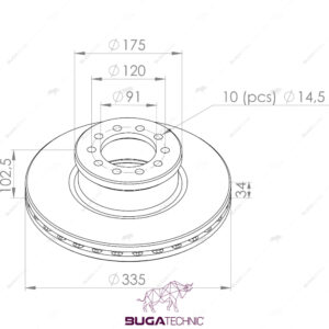 9704210012 BRAKE DISC FOR MERCEDES ( FRONT )