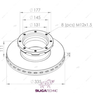 9704230312 BRAKE DISC FOR MERCEDES ( REAR )