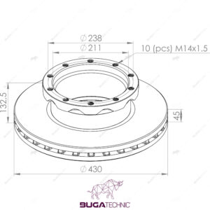 1134600 BRAKE DISC FOR MERCEDES ( FRONT-REAR )