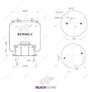1440301 Complete Airspring 670301 K B270301 C 1440301470920W01 095 03891R13-7461 DF 23 B-115717278.2.300D278/NARML70301 C330301-02 CMLF8141