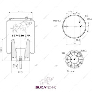 1932592 Complete Airspring 674930 KPP B274930 CPP 19325921434930W01 M58 86531T15UR-91 DF 17 B-2295.1.475/1C295/SCRML78653 CP34930 CPPMLF8228