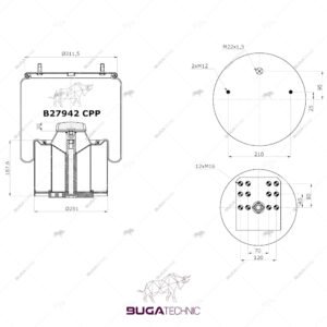 0542943450 Complete Airspring 67942 KPP B27942 CPP 054294345046311033292.2.602C292/B3942 CPP